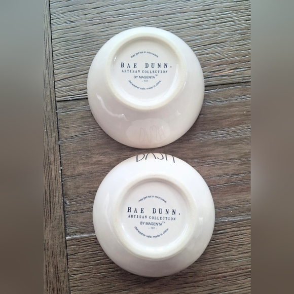 Rae Dunn White Cetamic PINCH & DASH Bowl Set - Picture 3 of 4